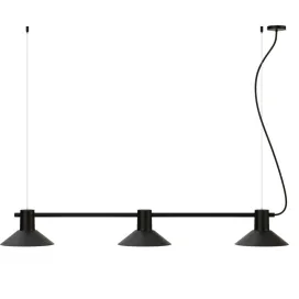 Compose rail pendant light small glass shade by zero